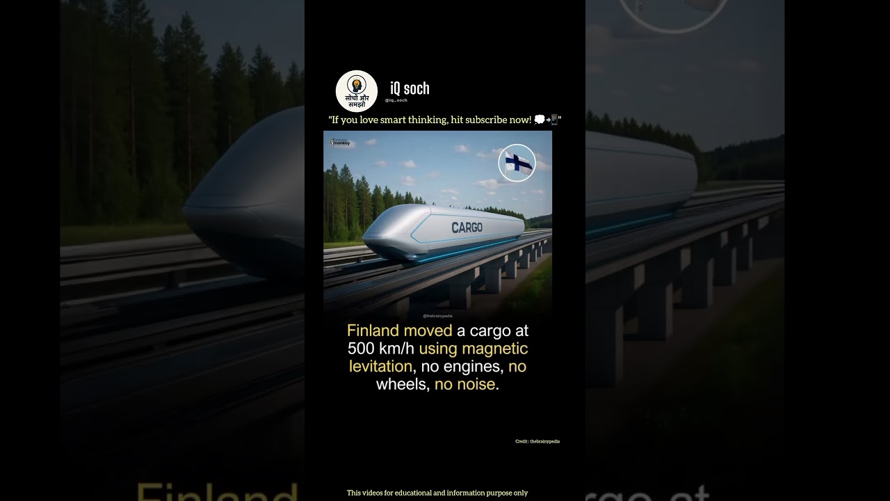 Finland&rsquo;s Flying Cargo Train at 500 km/h 🚄✨#shorts