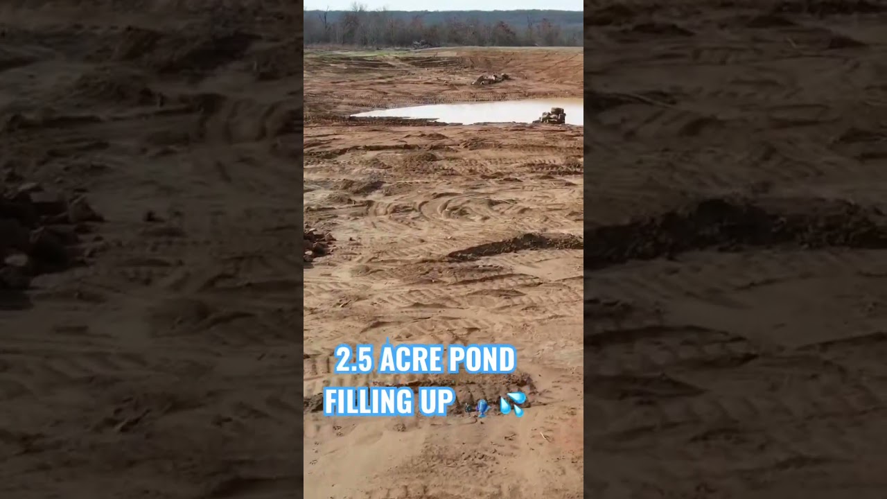 2.5 Acre Pond Filling Up!!