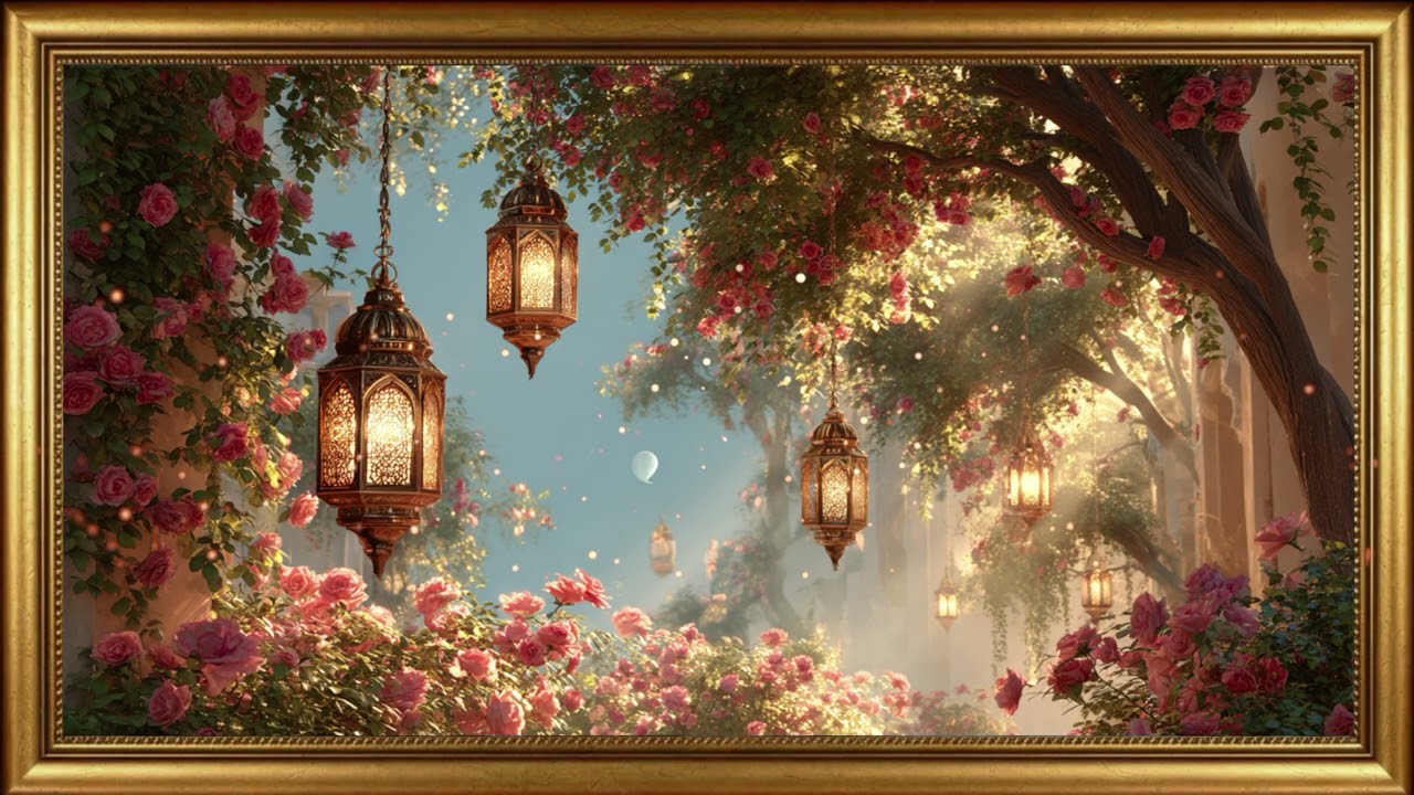 Surah Al kahf | The Art Corner TV with Quran | Tv Art Screensaver | Ramadan Gold Vintage Frame