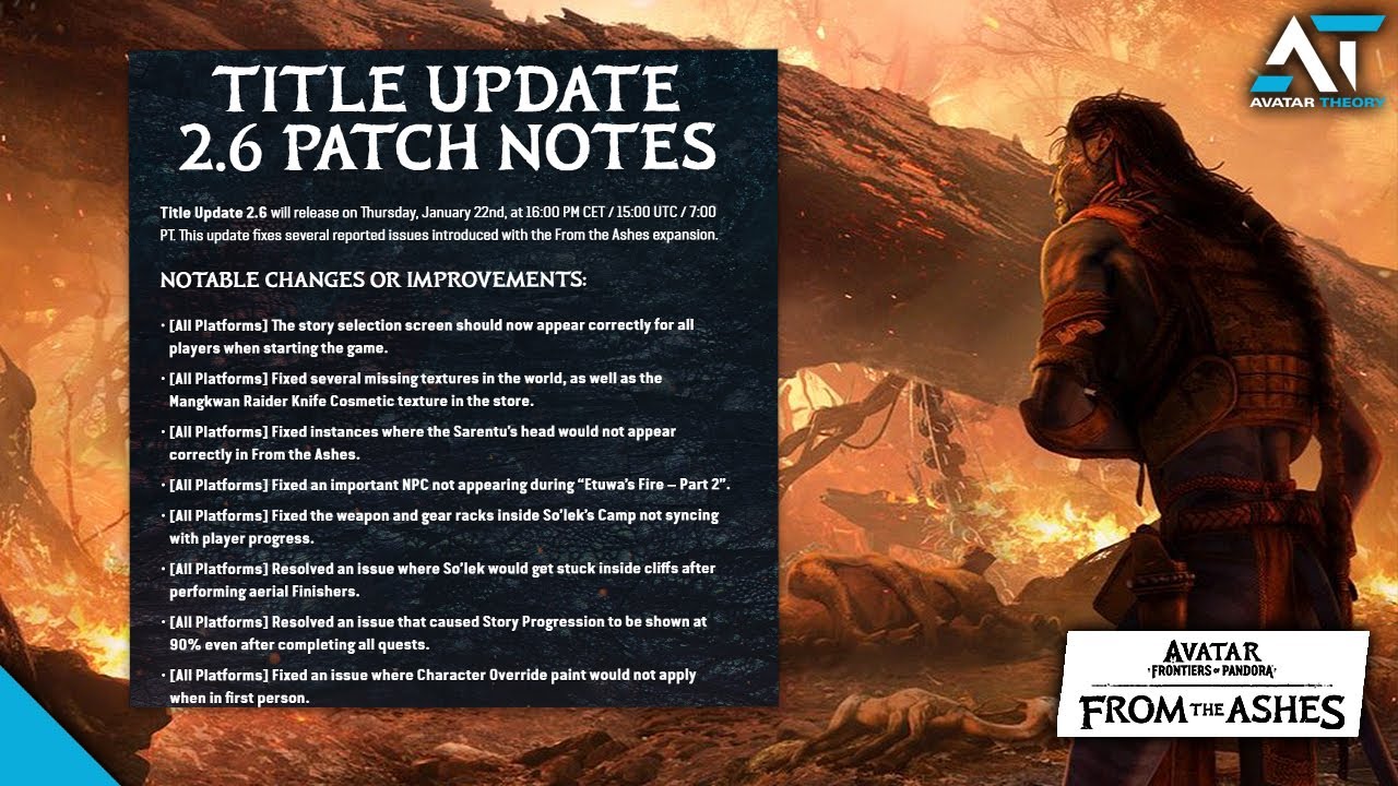 Update 2.6 | Frontiers of Pandora - From the Ashes