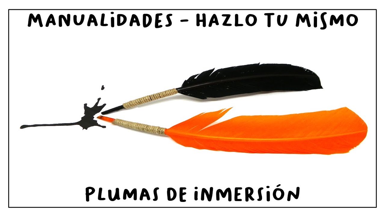 Cómo hacer PLUMAS ESTILOGRÁFICAS de forma sencilla y casera