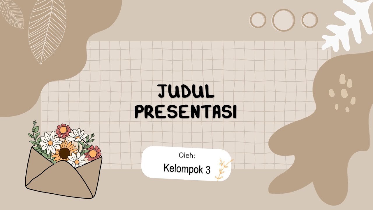 Aesthetic PPT #6 II Template PPT Gratis II PPT Abstract Brown Theme II Tutorial Membuat PPT