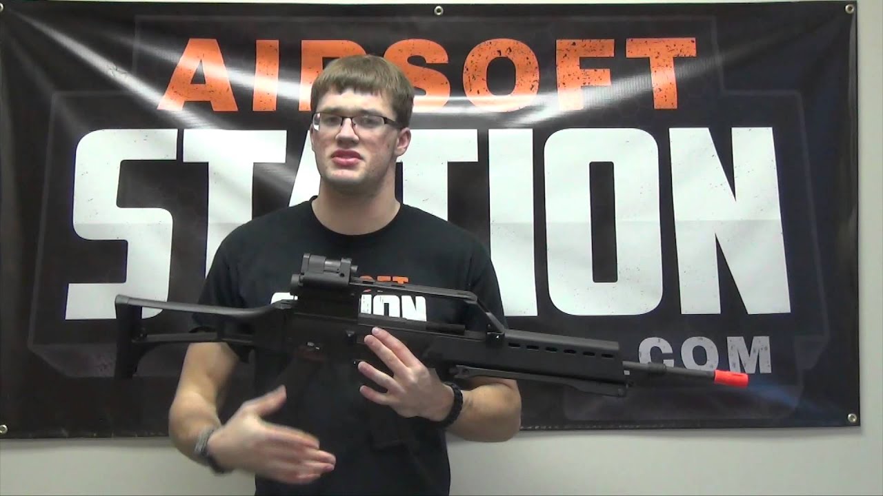 H&K Airsoft G36 AEG w/ Mosfet, Red Dot Sight, and Scope