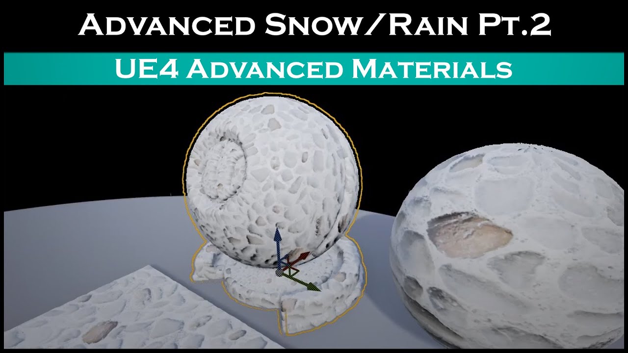 Ue4: advanced materials (Ep. 25 (Pt.2) Advanced Snow/Rain on a material))