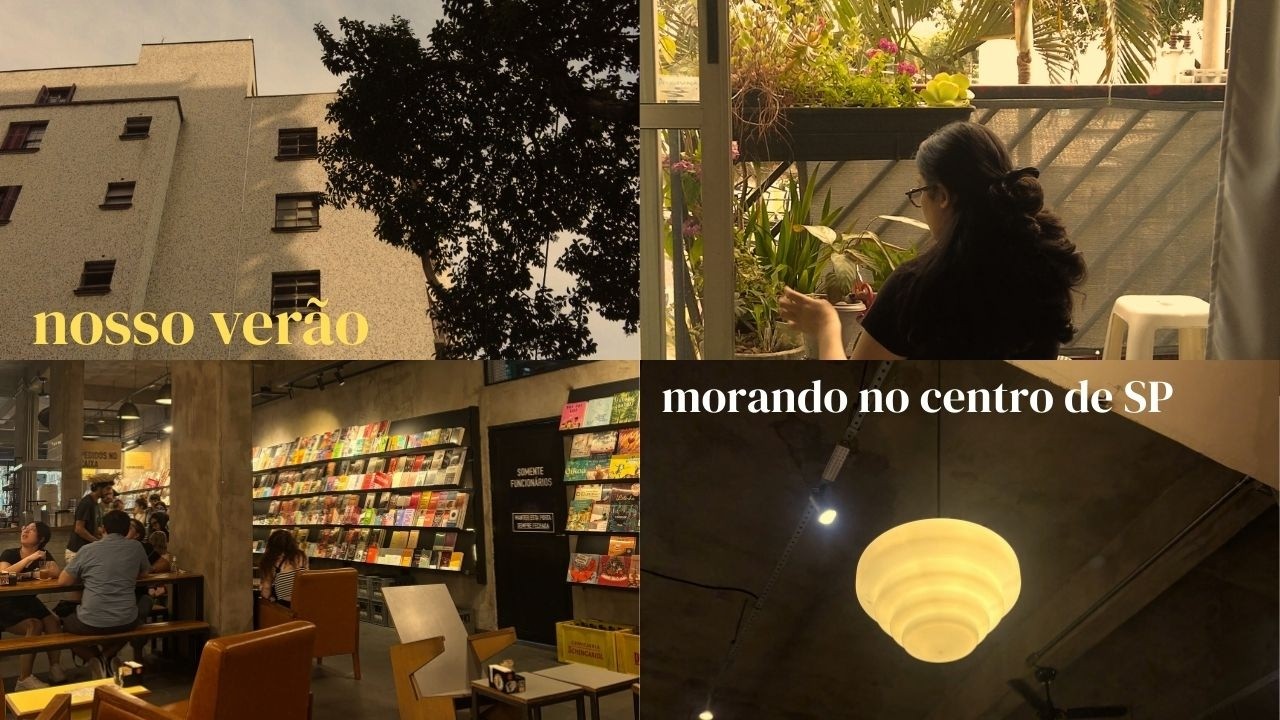 explorando o bairro, home office e cuidado com as plantas