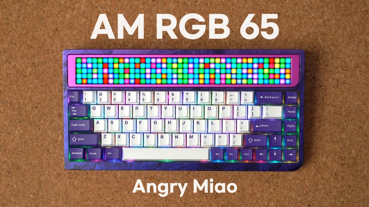 지금까지 쳐본 키보드 중 1위 타건감 앵그리미아오 신제품 Angry Miao AM RGB 65  키보드 리뷰