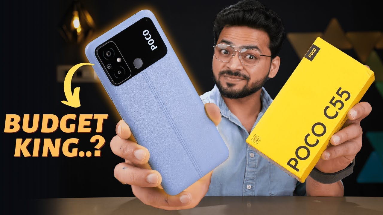 POCO C55 Unboxing and Review 🔥 | Budget King .? 🤔 At Rs 8,499/- Only | 50MP AI Camera 🚀