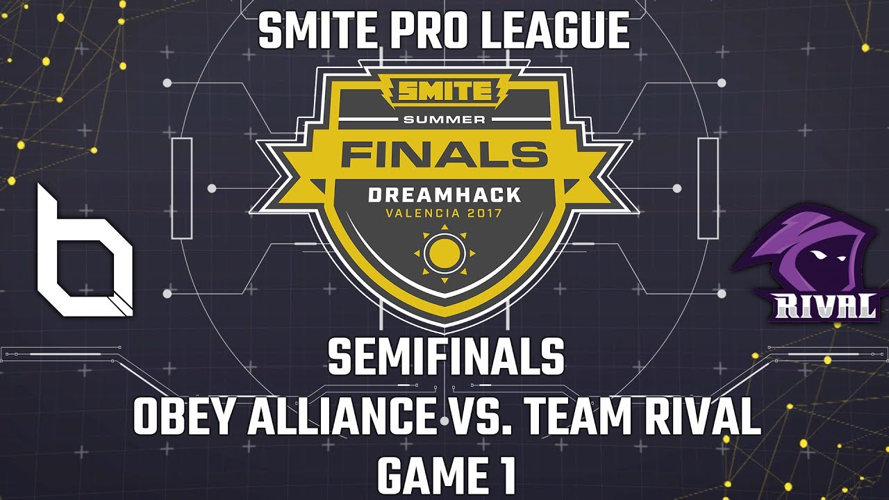 SMITE Pro League Summer Finals 2017: Semifinals - Obey Alliance vs. Team Rival (Game 1)
