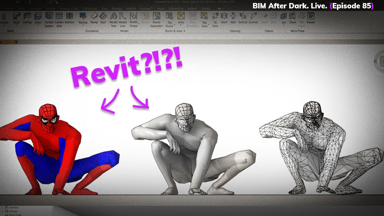 Работа с сетками в Revit