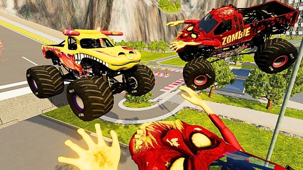 😱 Terrifying Zombie Chase at Monster Jam Showdown