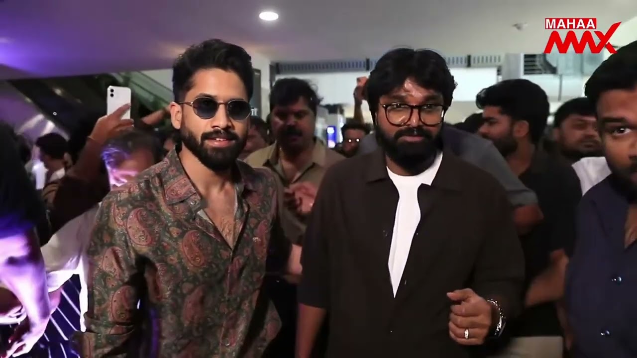 Naga Chaitanya Entry In Vrushakarma Glimpse Launch Event | Mahaa Max