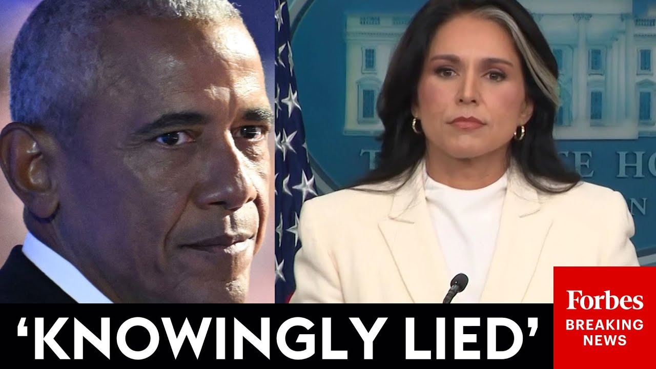 BREAKING: Tulsi Gabbard Joins White House Press Briefing After Bombshell Accusation Against Obama