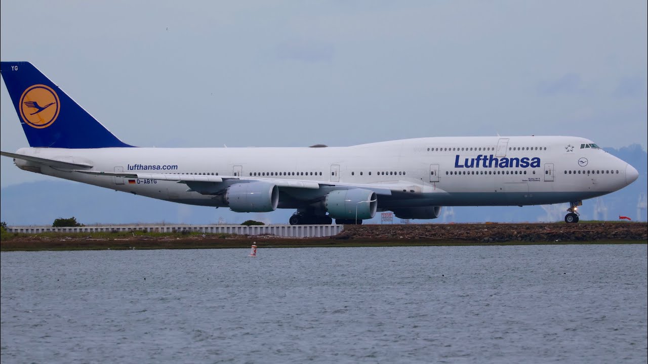 Beautiful afternoon plane spotting at SFO (A380, 747, A350…)