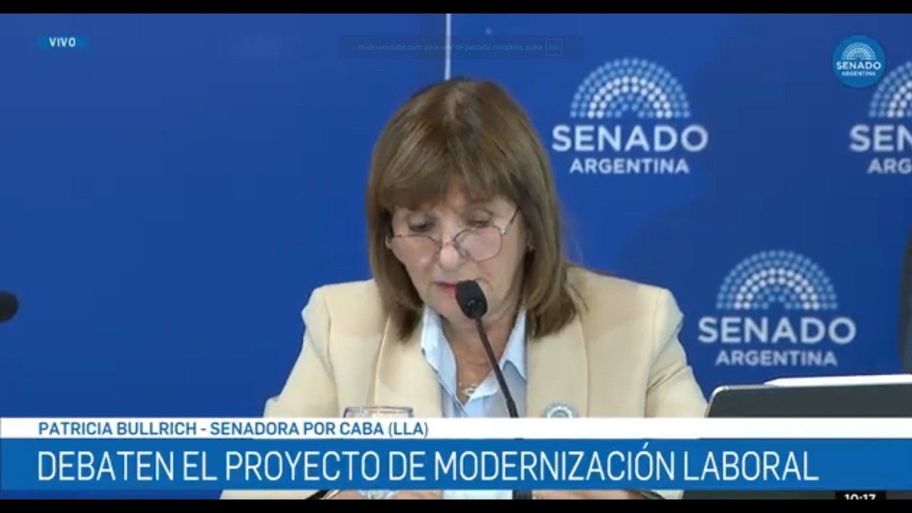 SENADORA PATRICIA BULLRICH 3 - PLENARIO DE TRABAJO Y DE PRESUPUESTO 20-02-26