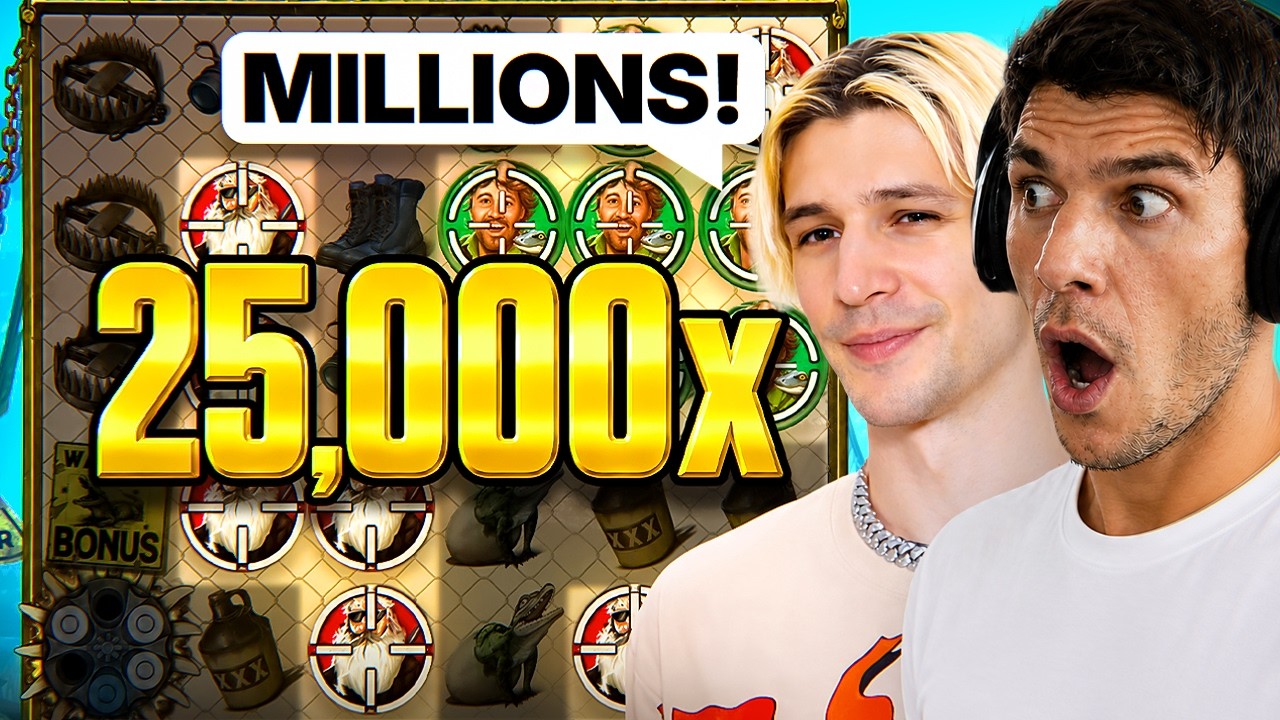 XQC CALLED TRAIN A 25,000X GATOR HUNTERS MAX WIN!
