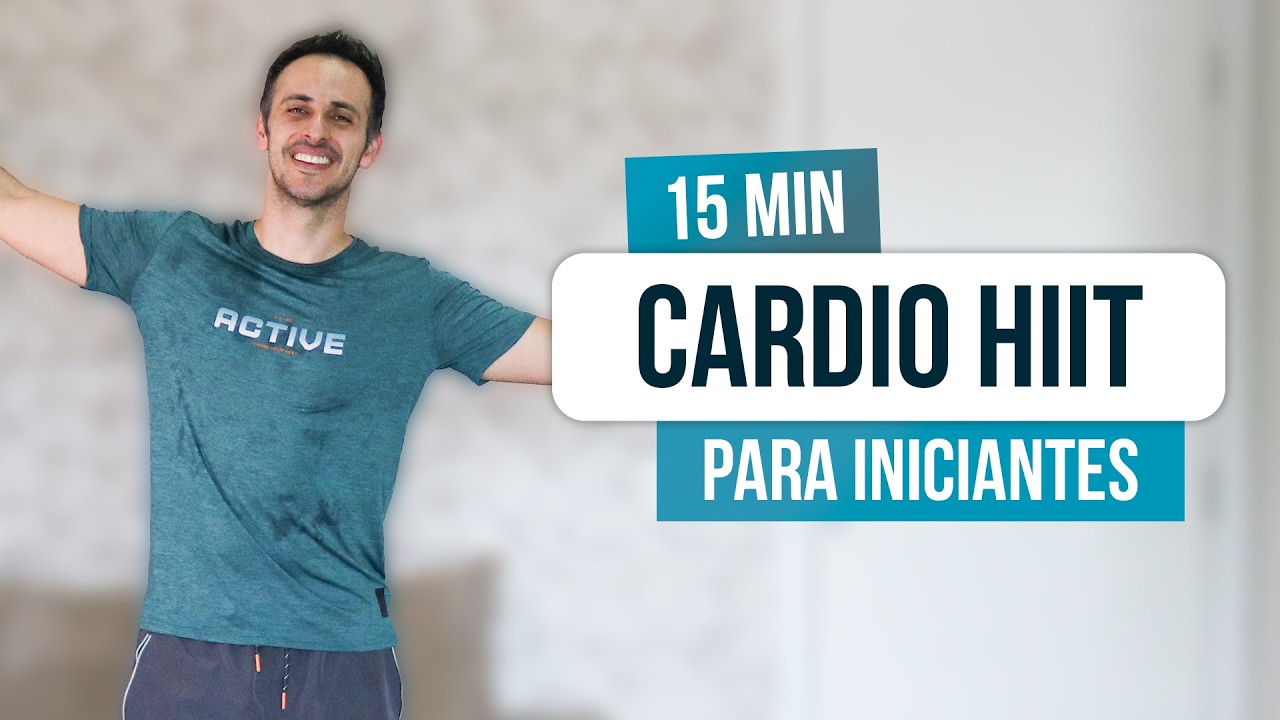 15MIN🔥Cardio HIIT para INICIANTES para EMAGRECER em CASA!