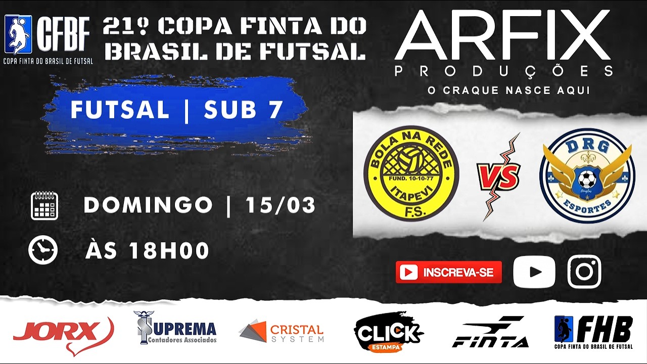 BOLA NA REDE x DRG - FUTSAL | SUB 7