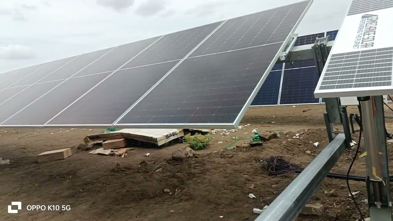 Game changer tracker solar project. #solarplant #gamechanger #construction 