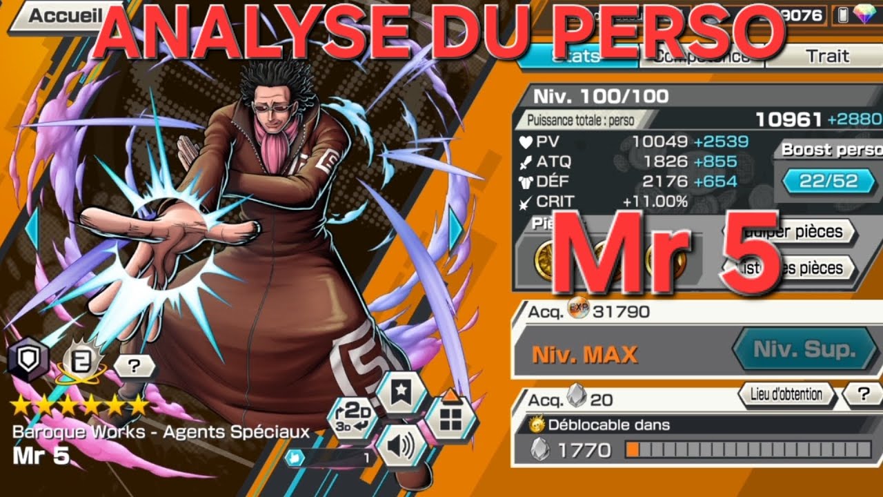 ANALYSE DE Mr 5 OPBR