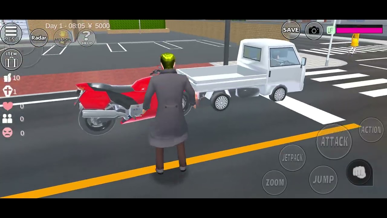 Si romi gabut || Game Sakura emulator