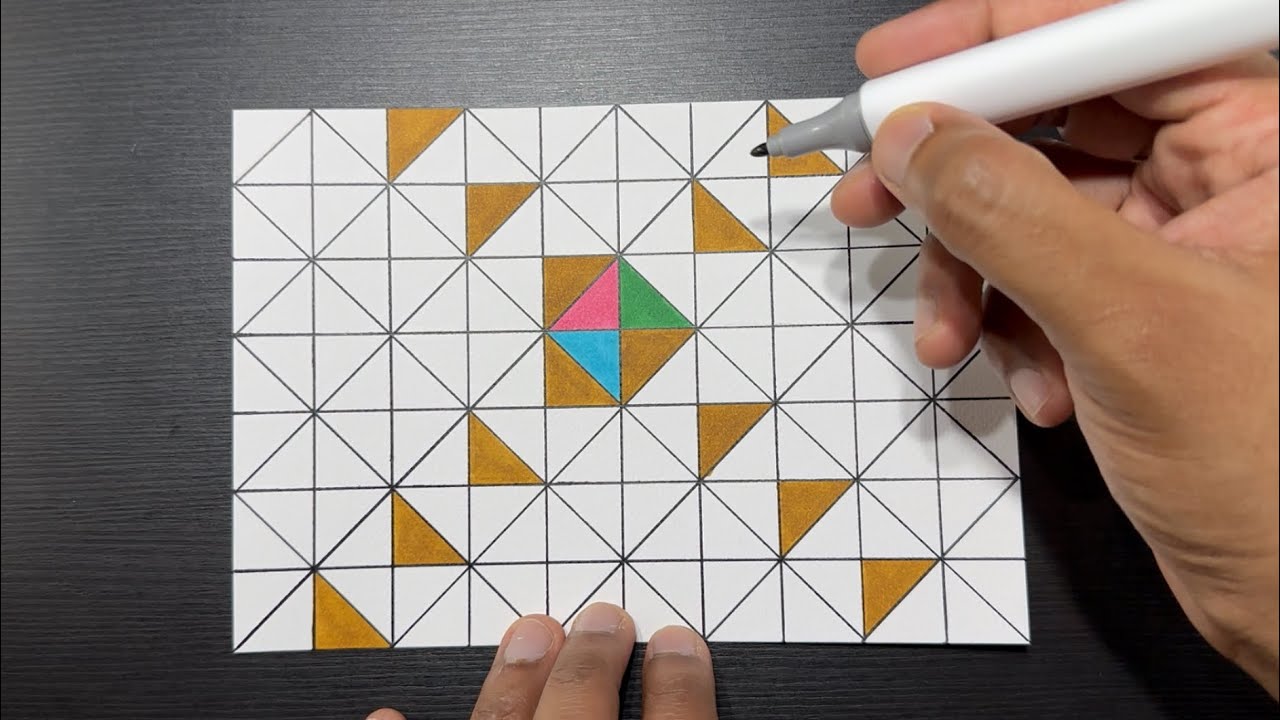 How Drawing Congruent Shapes by Combining Squares & Right Triangles | Geometric | Easy Clever Steps