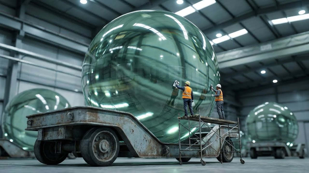 1400°C Molten Glass to Perfect Spheres: Mass Production Line (Full Process)