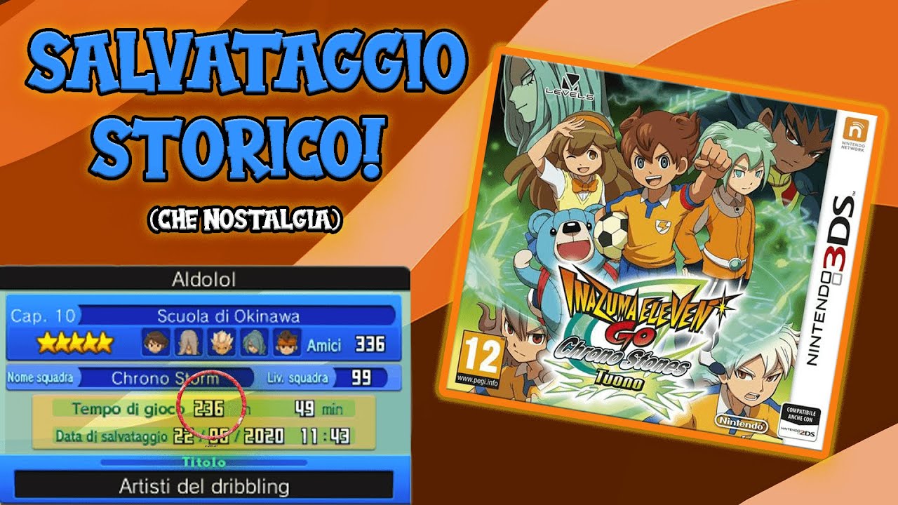 ESPLORO il mio SALVATAGGIO di INAZUMA ELEVEN GO CHRONO STONES dopo ANNI! (200+ ore)