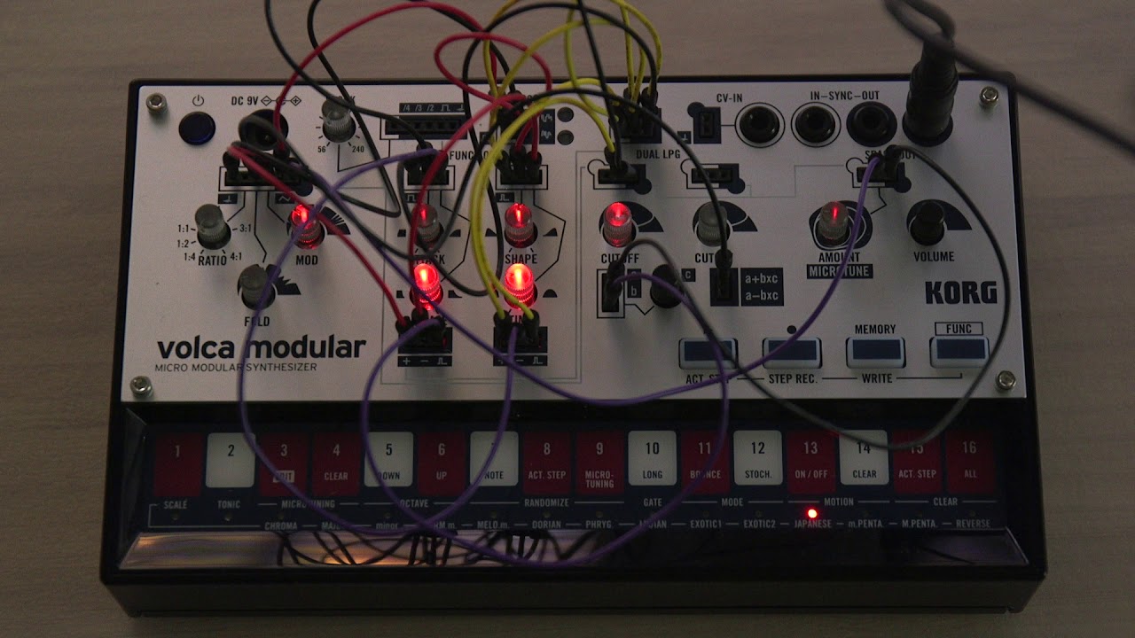 Volca modular self playing patch