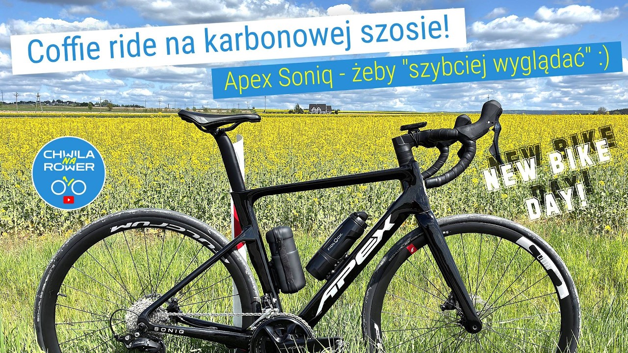 Coffie ride na karbonowej szosie. Apex Soniq - żeby wyglądać szybciej! New Bike Day! - v143