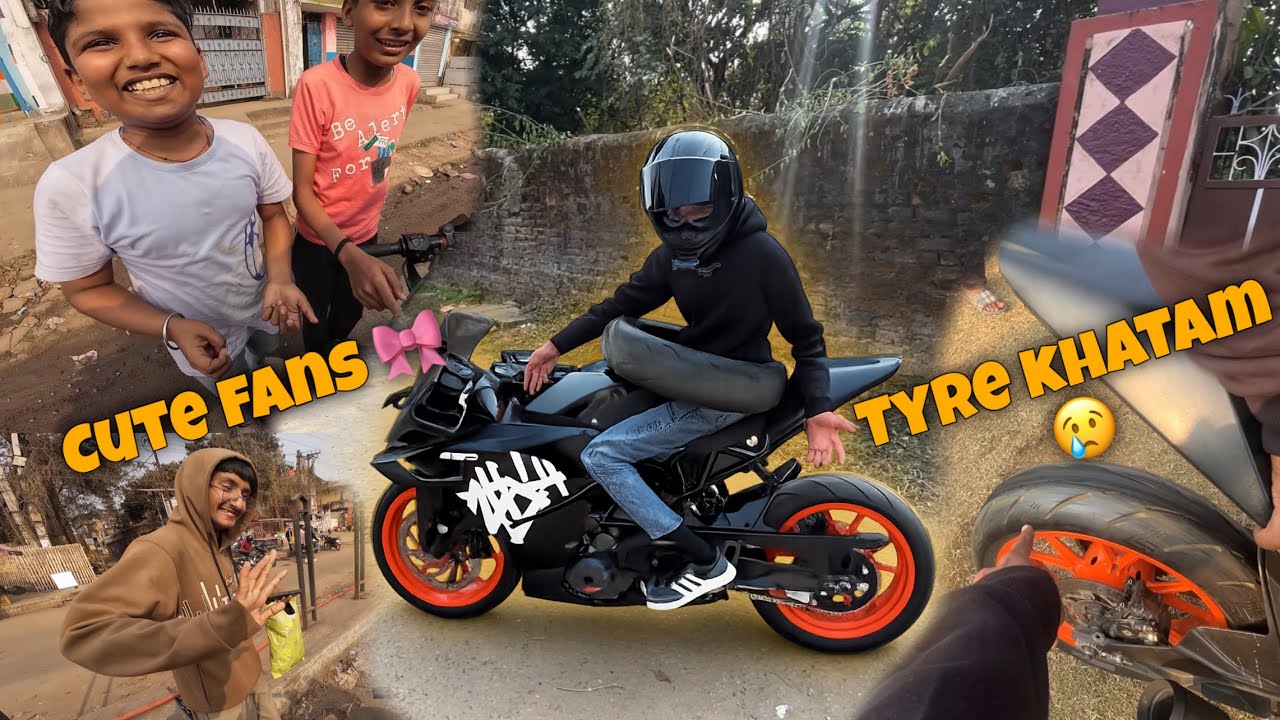 Tyre khatam 😢 | Cute fans 🎀 | RC 390 | Apollo H1 Tyre | Vlog 