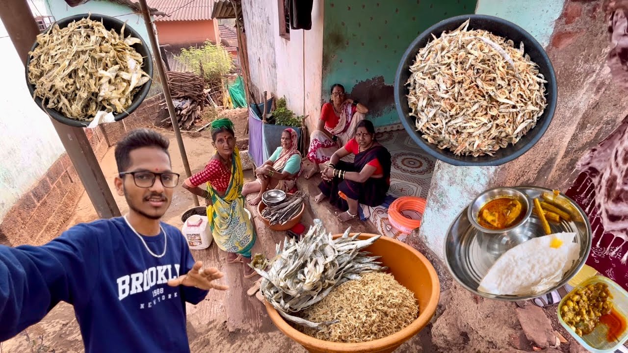 आईने माझ्यासाठी फ्राय कालवे आणलीत खायला😋। गावच्या ऊत्सवाची तयारी । आईसोबत गावोगावी फिरलो मच्छी विकाय