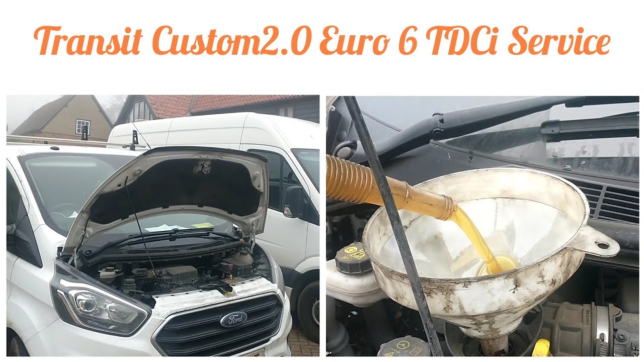 Замена масла и фильтра Ford Transit Custom 2.0 TDCI Euro 6