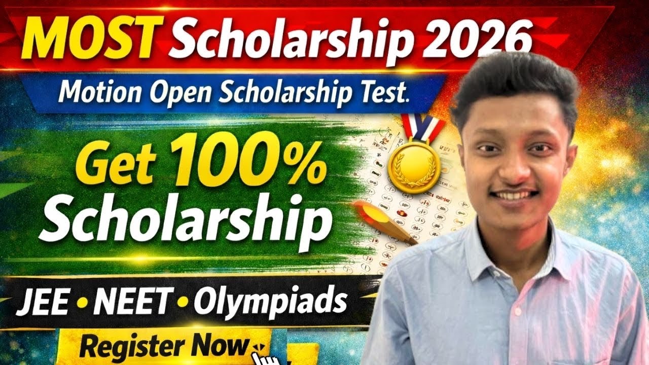 Motion Open Scholarship Test - MOST 2026 | How to Get 100% Scholarship?