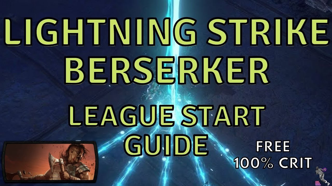 [3.16] Berserker Lightning Strike - League Start Guide, OP JEWEL ABUSE for easy 100% CRIT