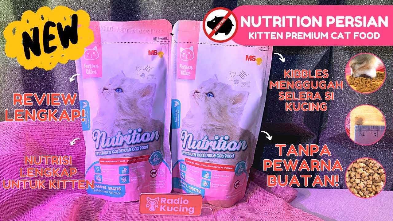 Review Dry Food BARU Nutrition Persian Kitten Premium Cat Food! | Radio Kucing #131