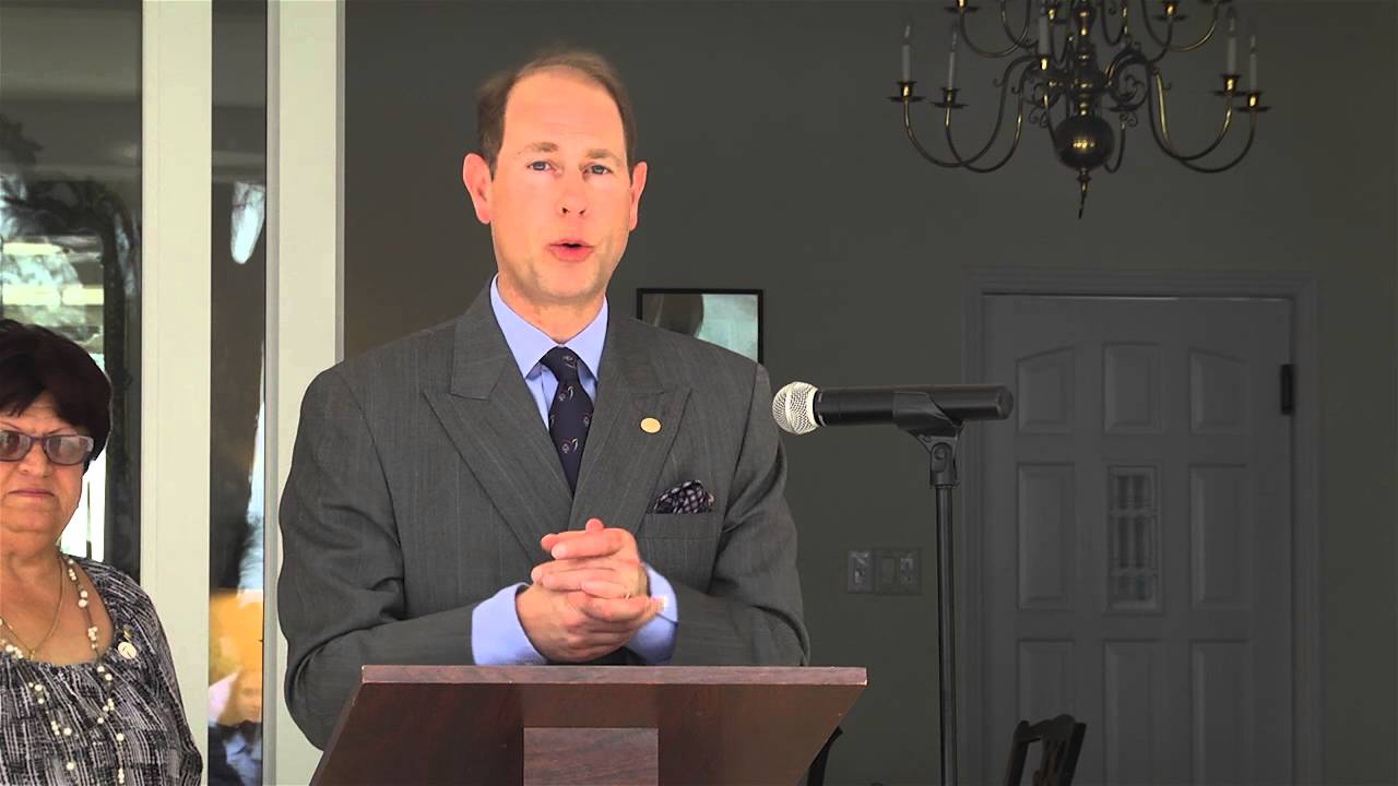 HRH Prince Edward speaks at Duke of Edinburgh Awards gathering