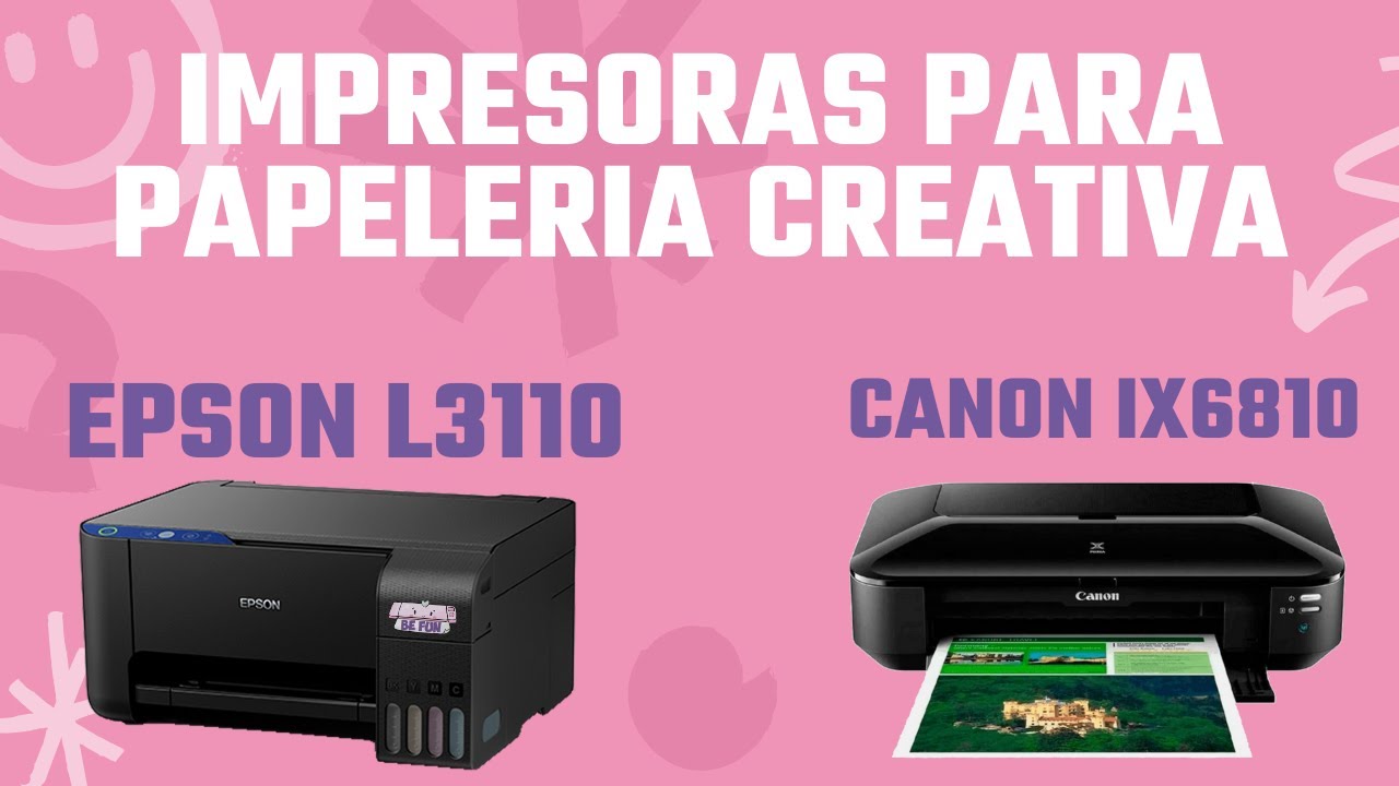 IMPRESORAS PARA PAPELERIA CREATIVA Y AGENDAS #impresoras #canon #epson
