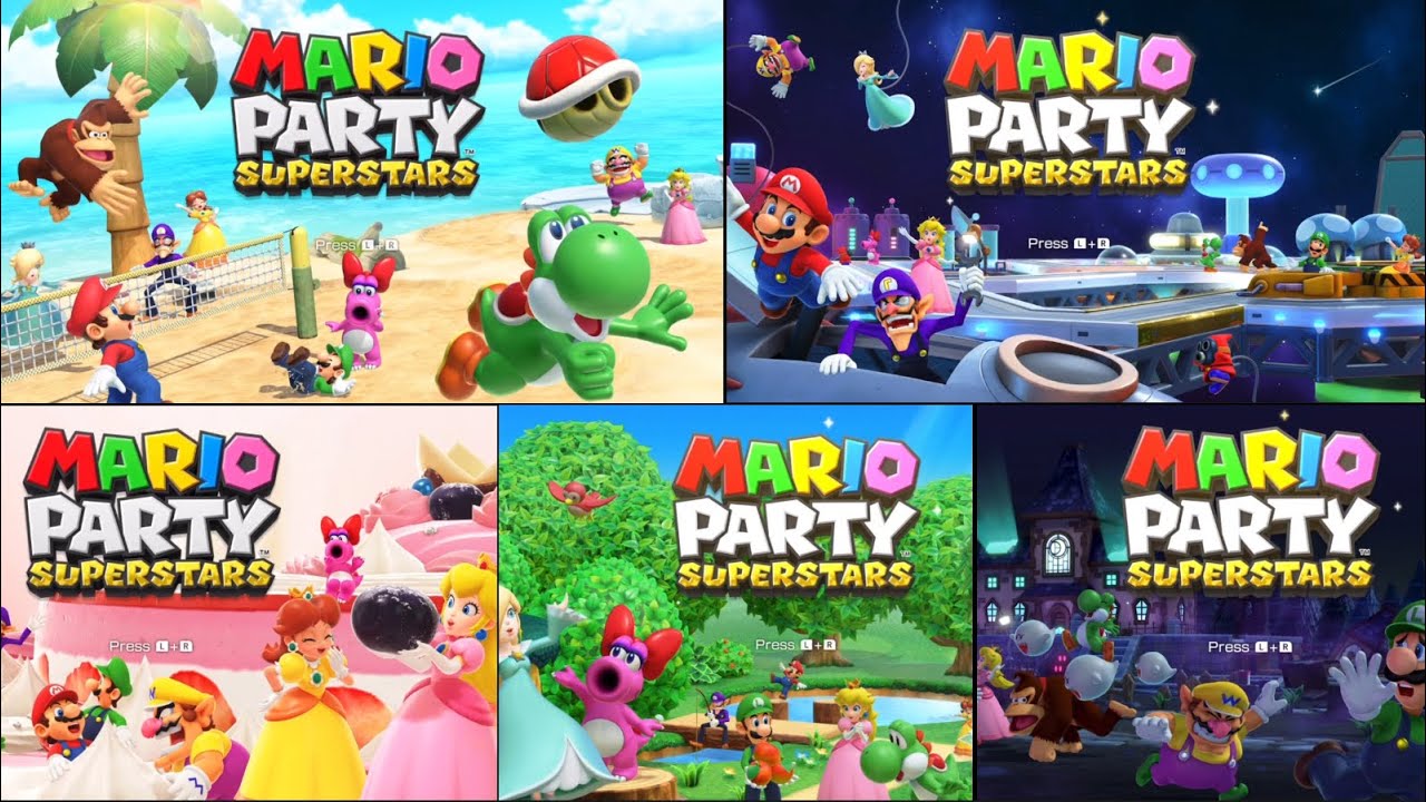 Mario Party Superstars | All Title Screens |
