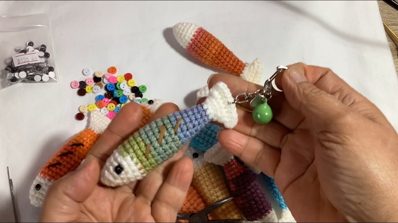ป้าพาถัก ปลา🐟#handmade#amigurumi#freepattern#crochet#crochetpattern#cute#tutorial  #beginnercrochet