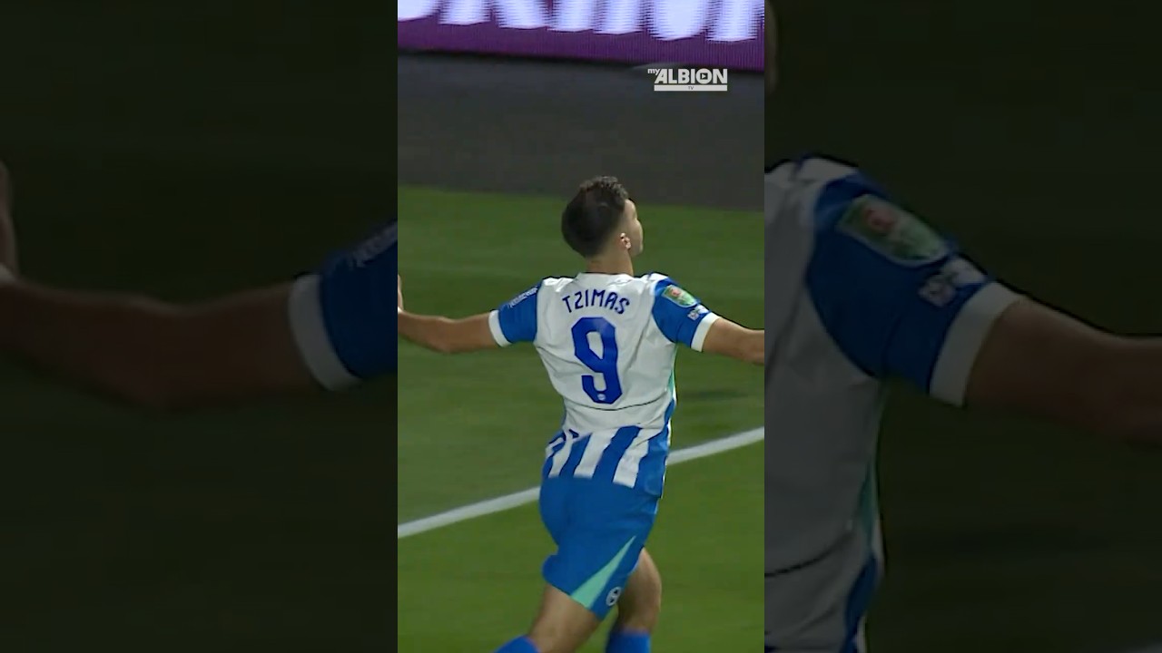Tzimas With A Debut BRACE! 🇬🇷🤩 #brightonandhovealbion