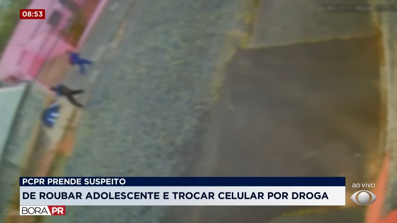 Vídeo revoltante mostra roubo a adolescente em Ponta Grossa