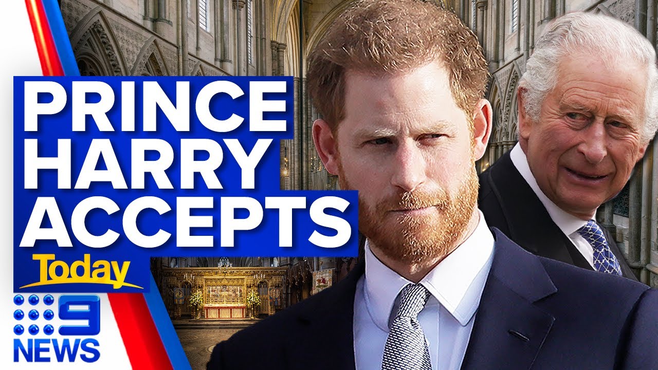 Palace ‘relieved’ Prince Harry will attend the King’s coronation | 9 News Australia