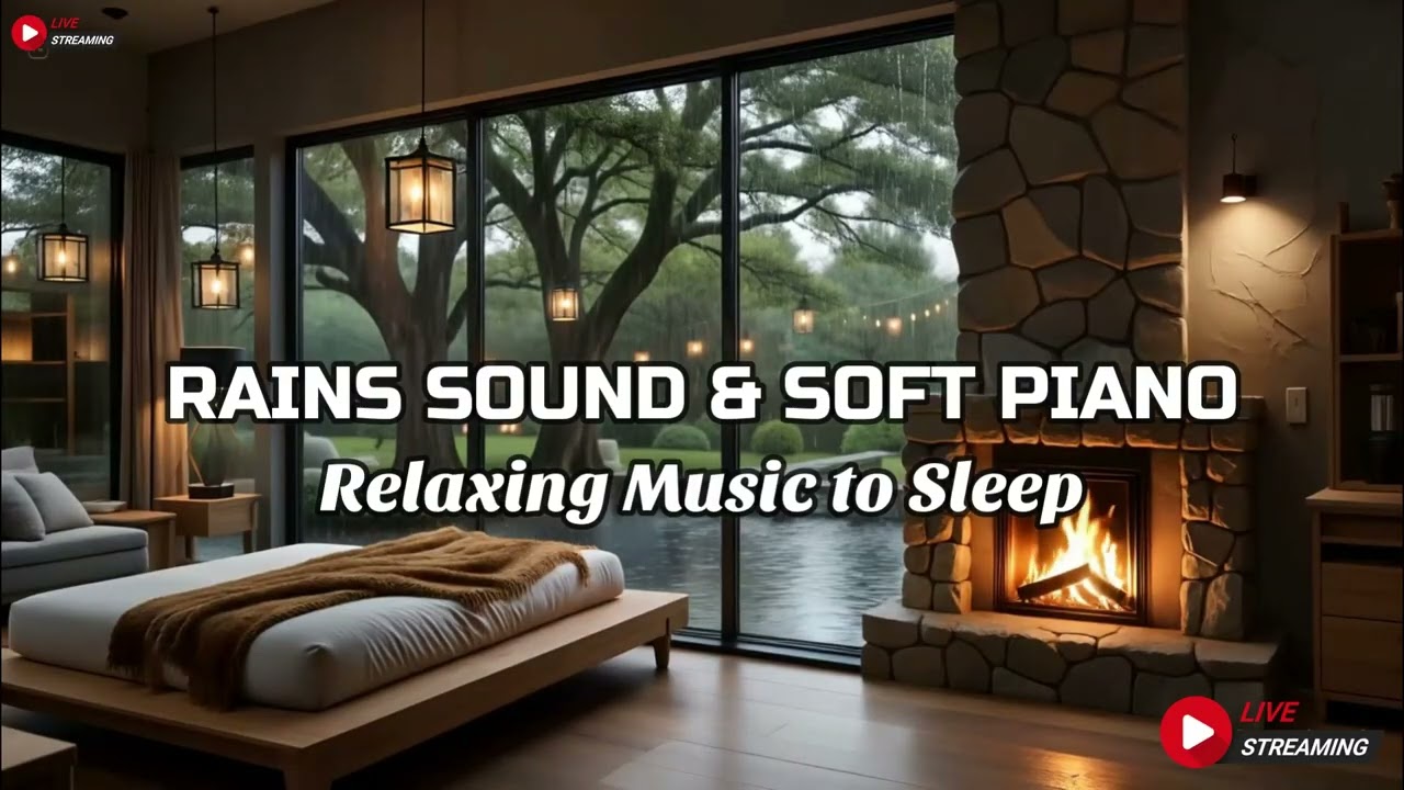 Relaxing Sleep Music + Insomnia | Rain Sounds for Stress Relief, Anxiety - FALL INTO SLEEP INSTANTLY