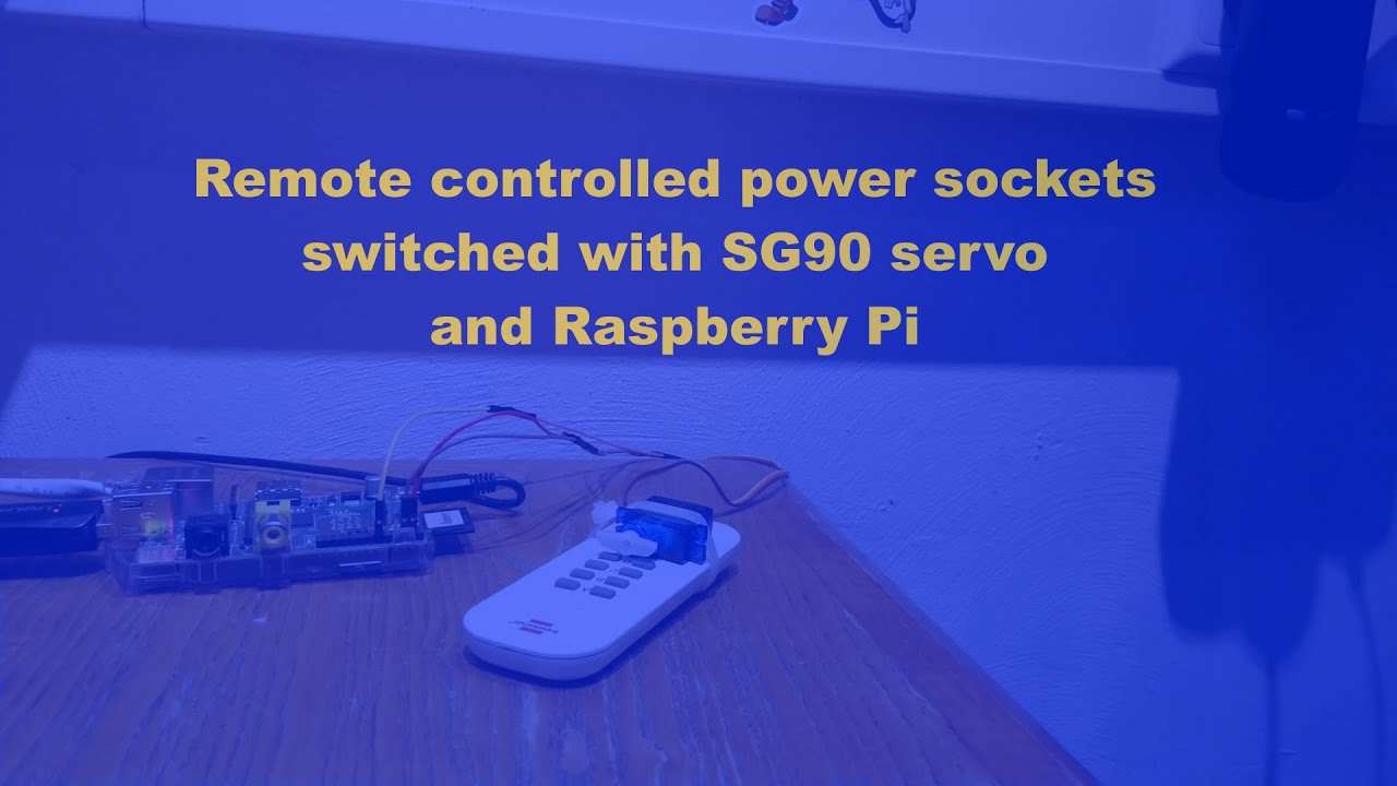 Raspberry Pi pushing physical buttons with a servo (self learning remote power socket, Brennenstuhl)
