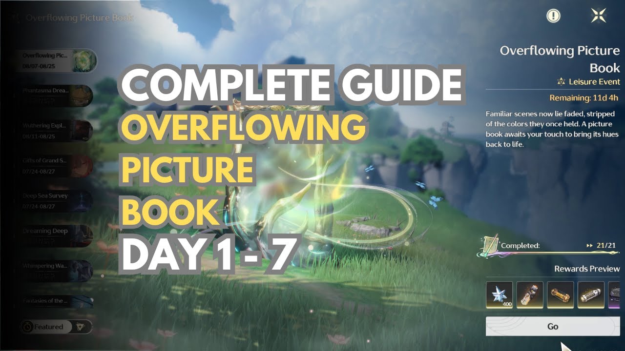 Complete Guide Overflowing Picture Book DAY 1-7 | Wuthering Waves