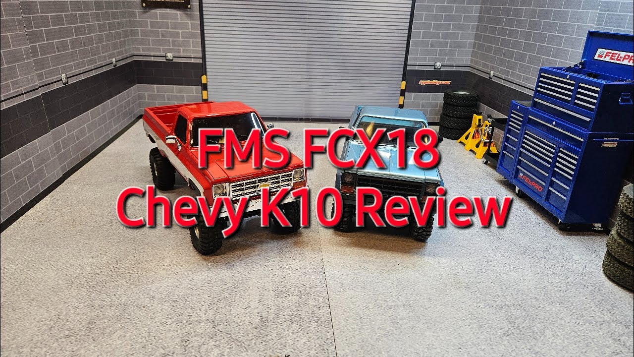 FMS FCX18 Chevy K10 Review and test run