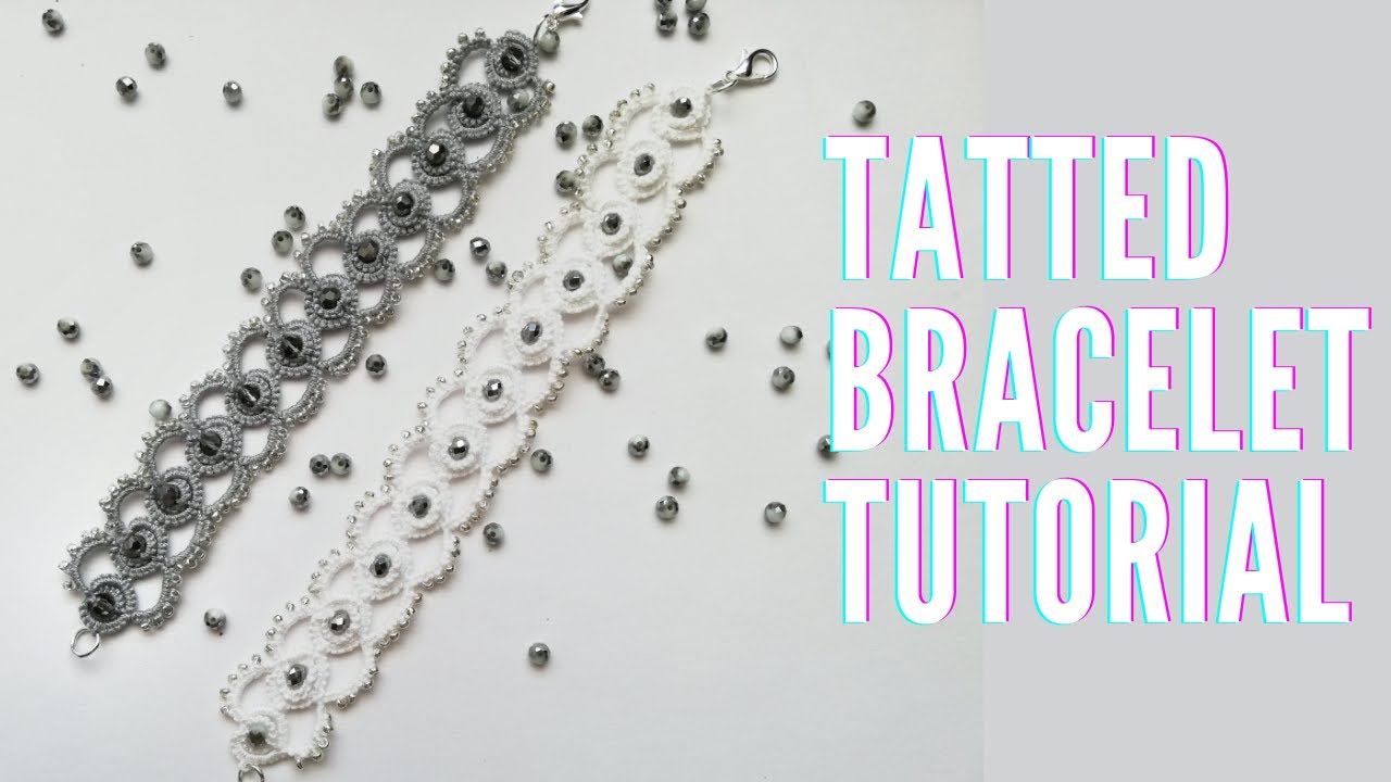 Needle Tatting | Onion rings Bracelet | Pulseira em Frivolité ENG SUB