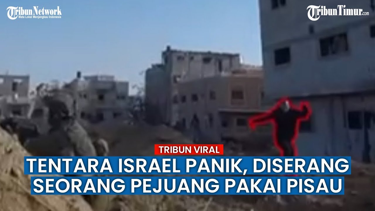 Beginilah Momen Pejuang Palestina yang Nekat Serang Tentara IDF dengan Sebuah Pisau