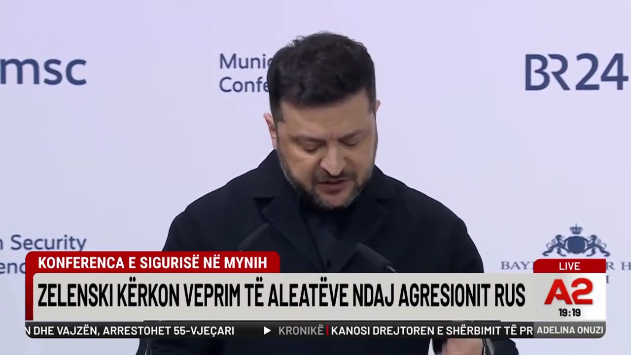 Konferenca e Sigurisë në Mynih, Zelenski kërkon veprim të aleatëve ndaj agresionit rus