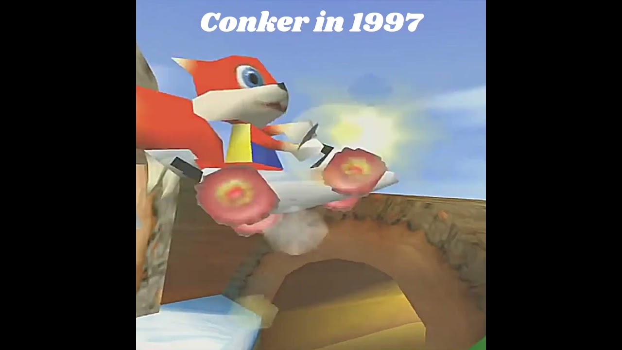 The depressing evolution of Conker #conkerliveandreloaded #conkersbadfurday